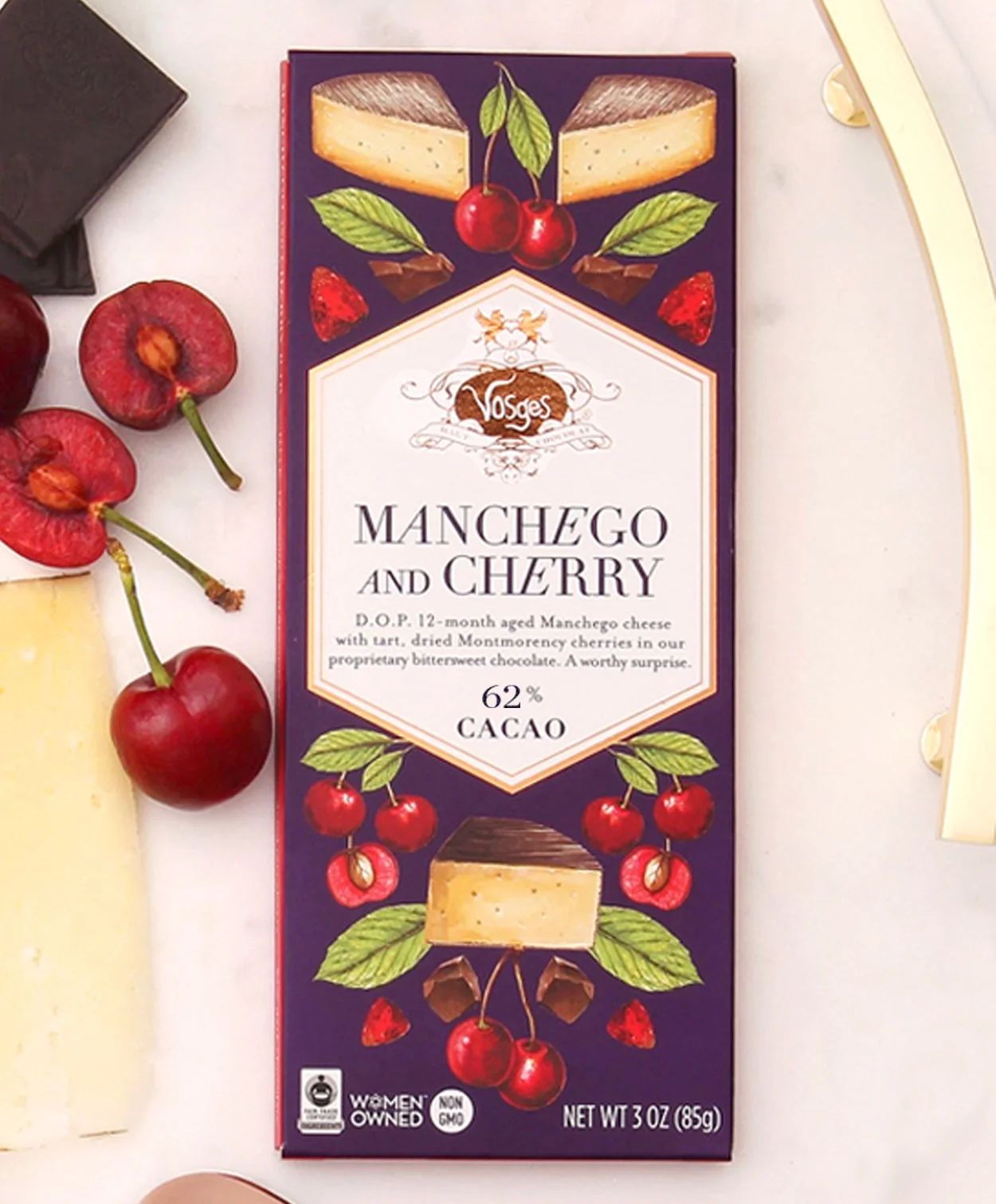 Manchego and Cherry Chocolate Bar - Image 4