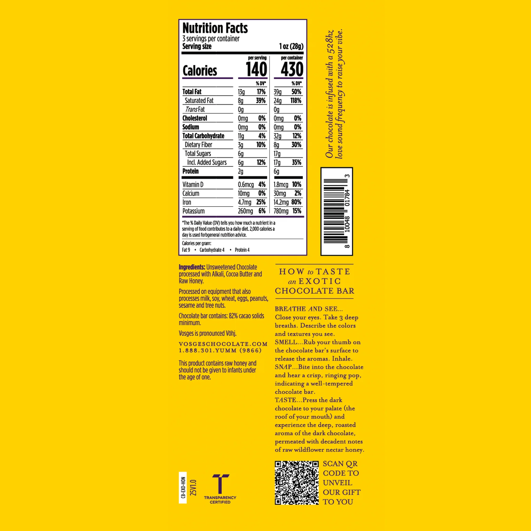 Raw Honey Cacao Chocolate Bar - Image 6