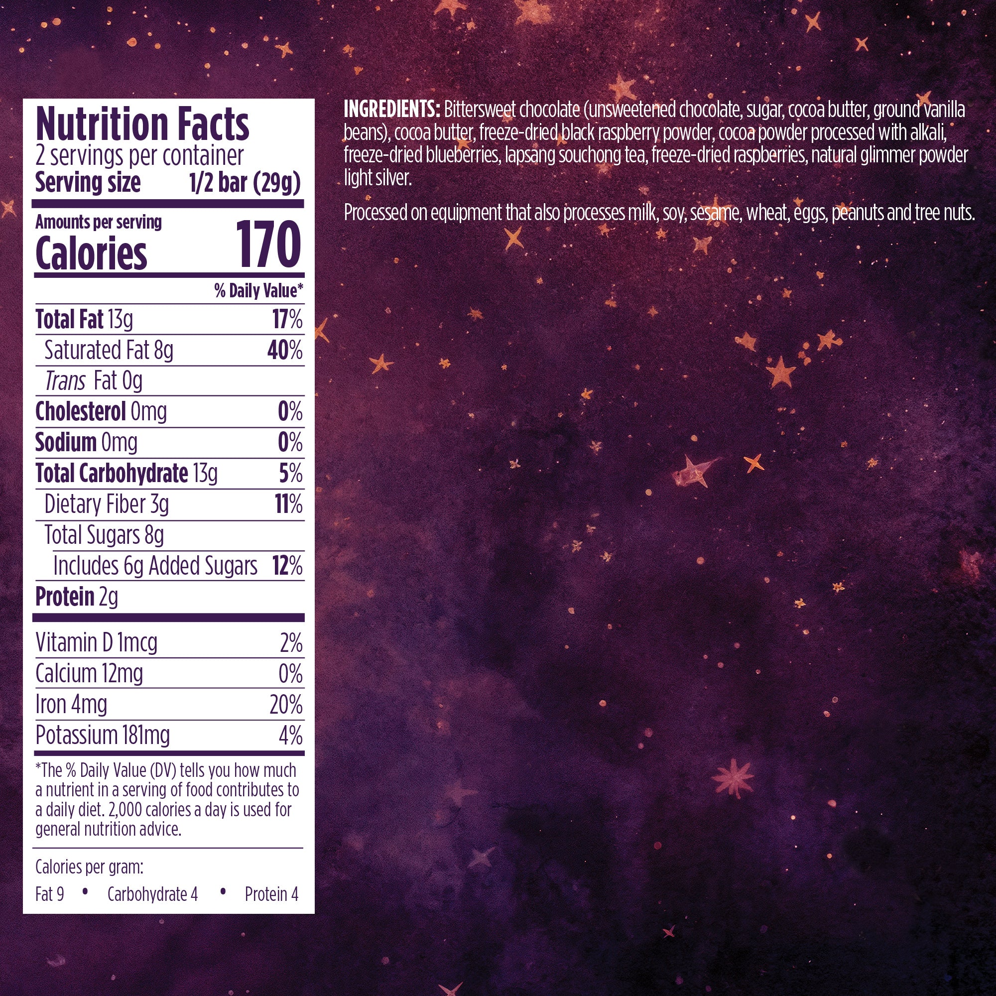 Smashing Pumpkins x Vosges ZERO Raspberry Black Tea Dark Chocolate Bar - Image 4