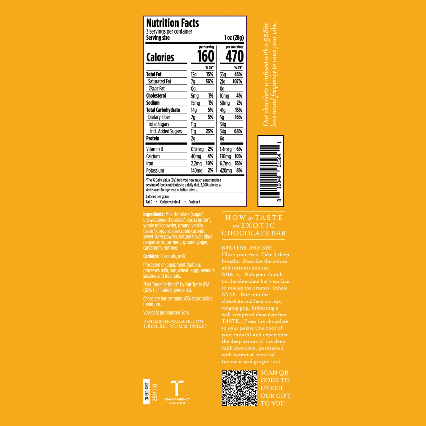 Turmeric Ginger Chocolate Bar - Image 5